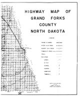 Grand Forks County Highway Map - East, Grand Forks County 1951